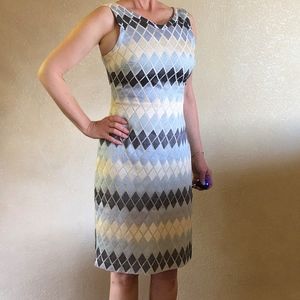 Tocca agyle pattern light blue/cream/gray size 4-6